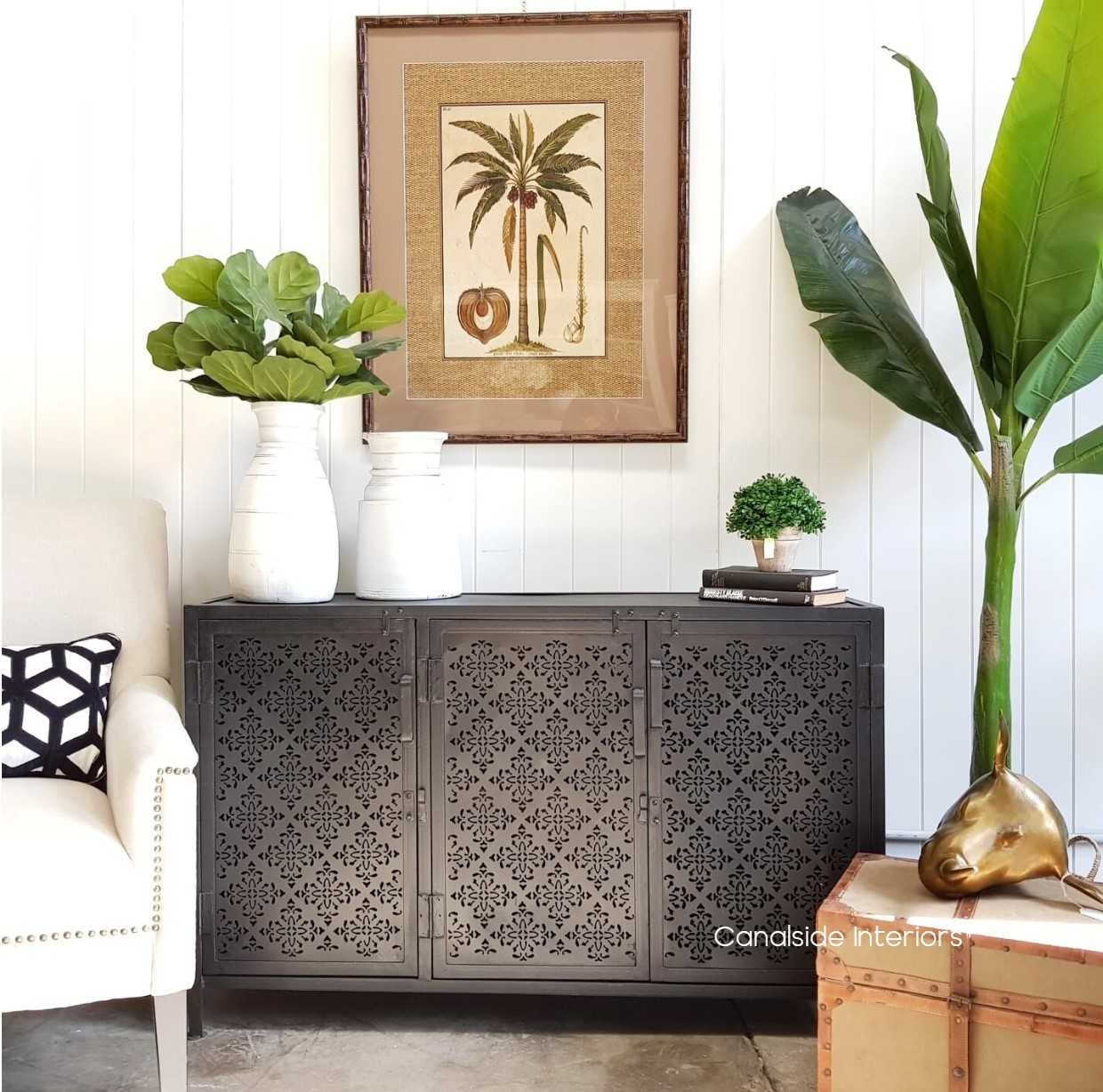 Foundry Industrial 3 Door Sideboard with Perforated Metal