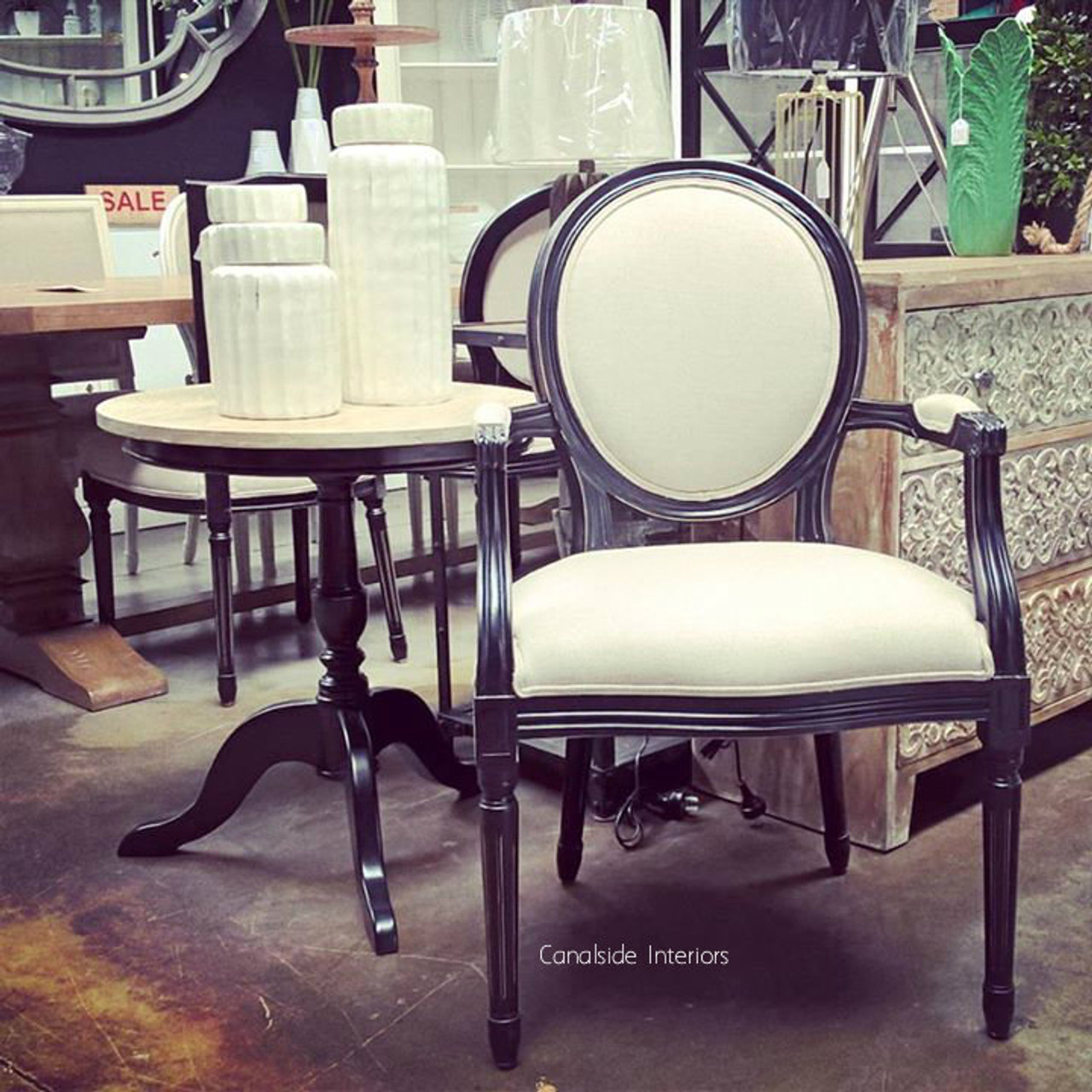 Perfect for adding a touch of French elegance to a bedroom, the hand-crafted Sansa Chair embodies quality and style - Canalside Interiors