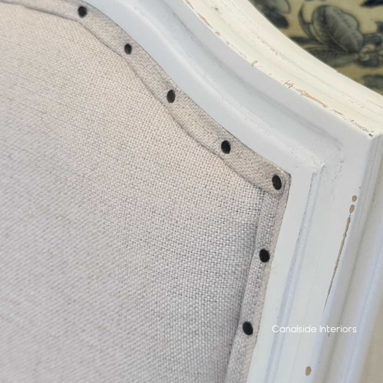 Stark Dining Chair Distressed White with cream upholstery  FRENCH  FURNITURE, CHAIRS, HAMPTONS Style, PLANTATION Style, CHAIRS Dining