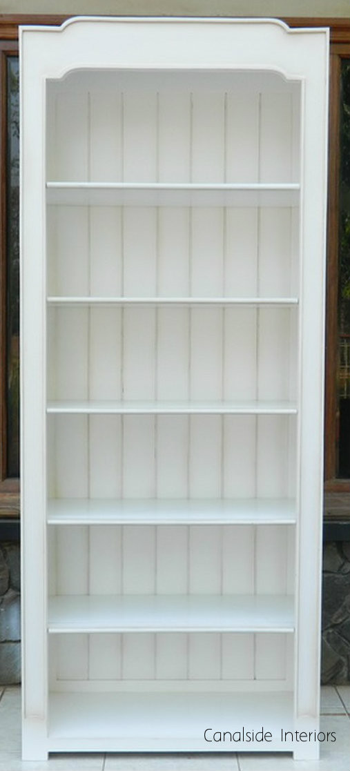 Abbotsford Bookcase Distressed White