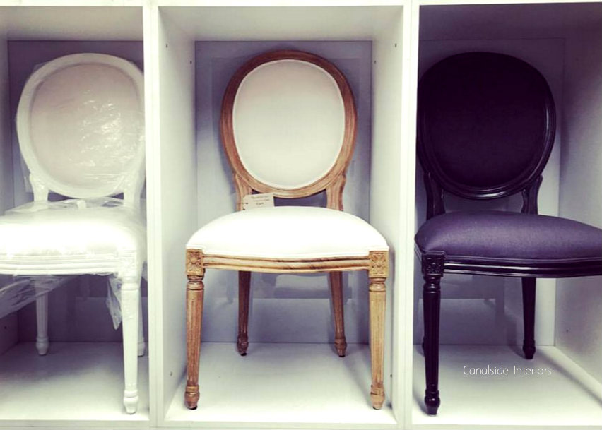 Princess LXVI Dining Chair Black with Black Charcoal upholstery  FRENCH  FURNITURE, CHAIRS, HAMPTONS Style, PLANTATION Style, CHAIRS Dining