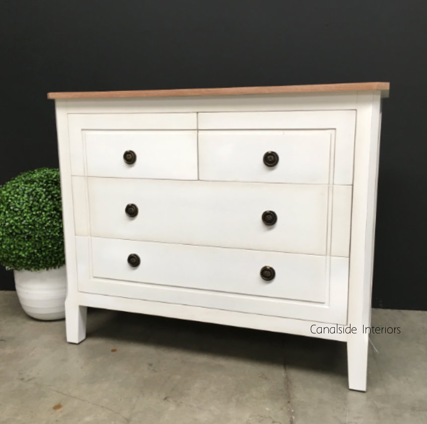 Beckett Chest of Drawers Distressed White Limewash Top  BEDROOM, HAMPTONS Style, PLANTATION Style, BEDROOM Chests & Commodes, TABLES Sideboards & Buffets, STORAGE, STORAGE Sideboards & Buffets