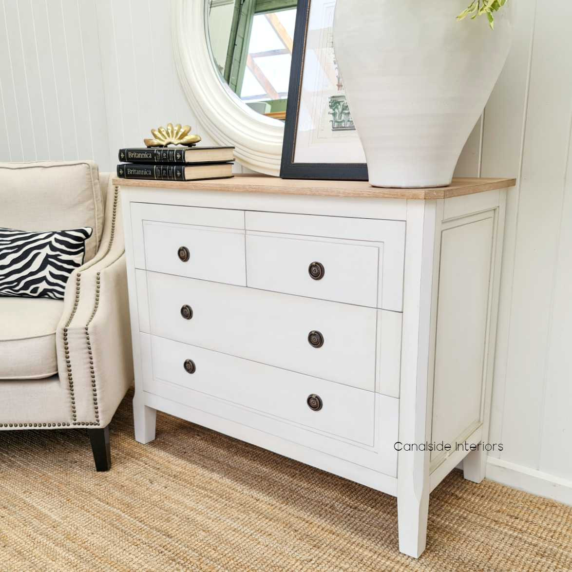 Beckett Chest of Drawers Distressed White Limewash Top  BEDROOM, HAMPTONS Style, PLANTATION Style, BEDROOM Chests & Commodes, TABLES Sideboards & Buffets, STORAGE, STORAGE Sideboards & Buffets