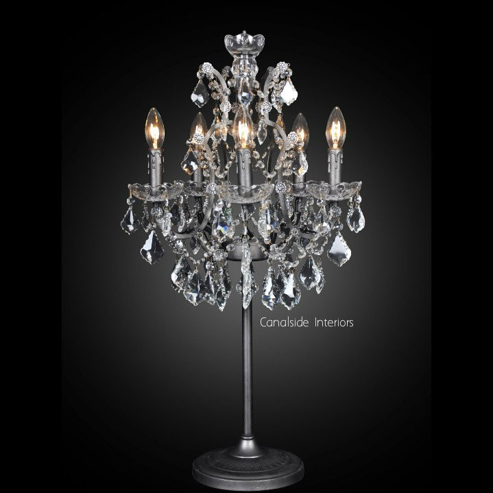 Florian Table Lamp Distr. Grey  LIGHTING, LIGHTING Lamps