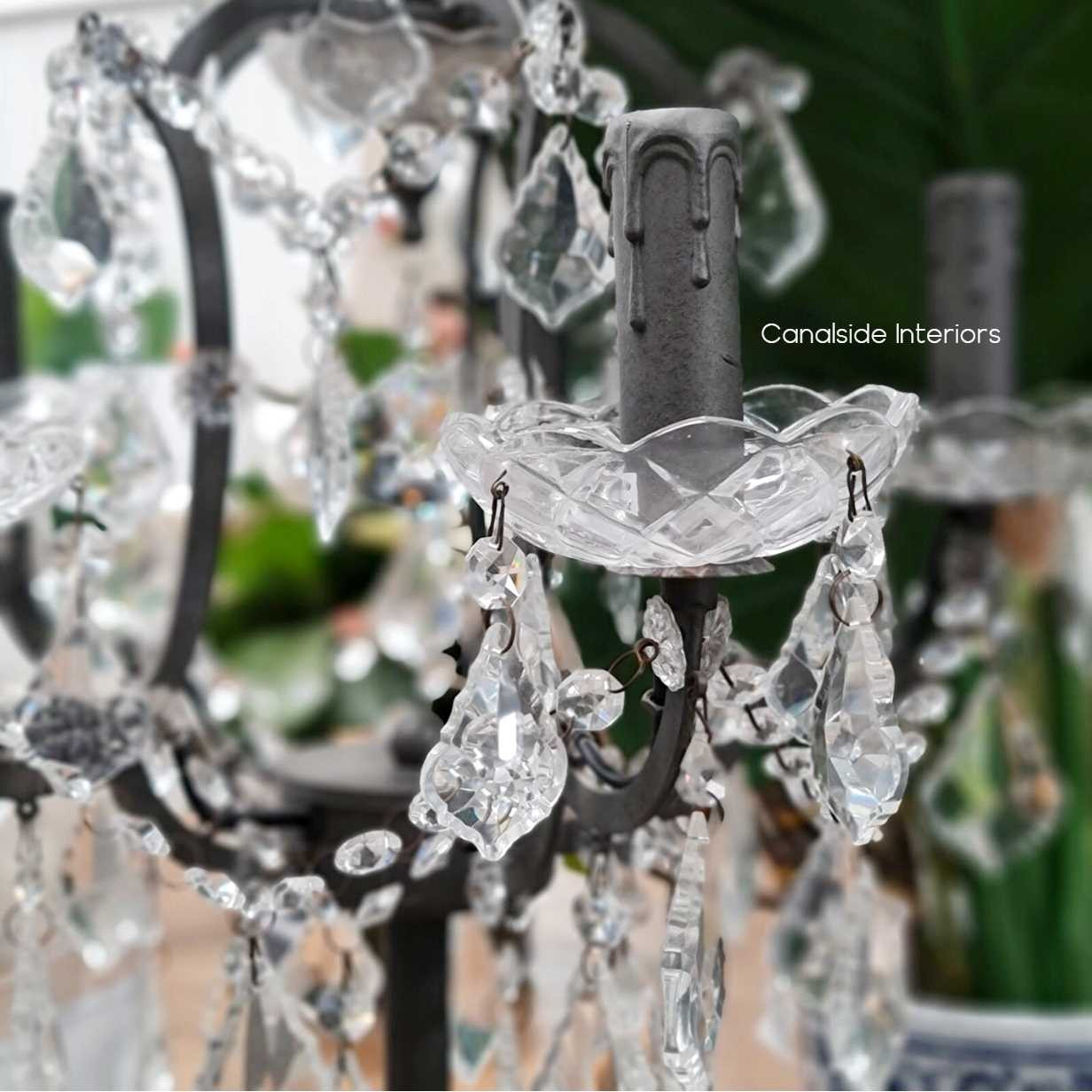 Florian Table Lamp Distr. Grey  LIGHTING, LIGHTING Lamps