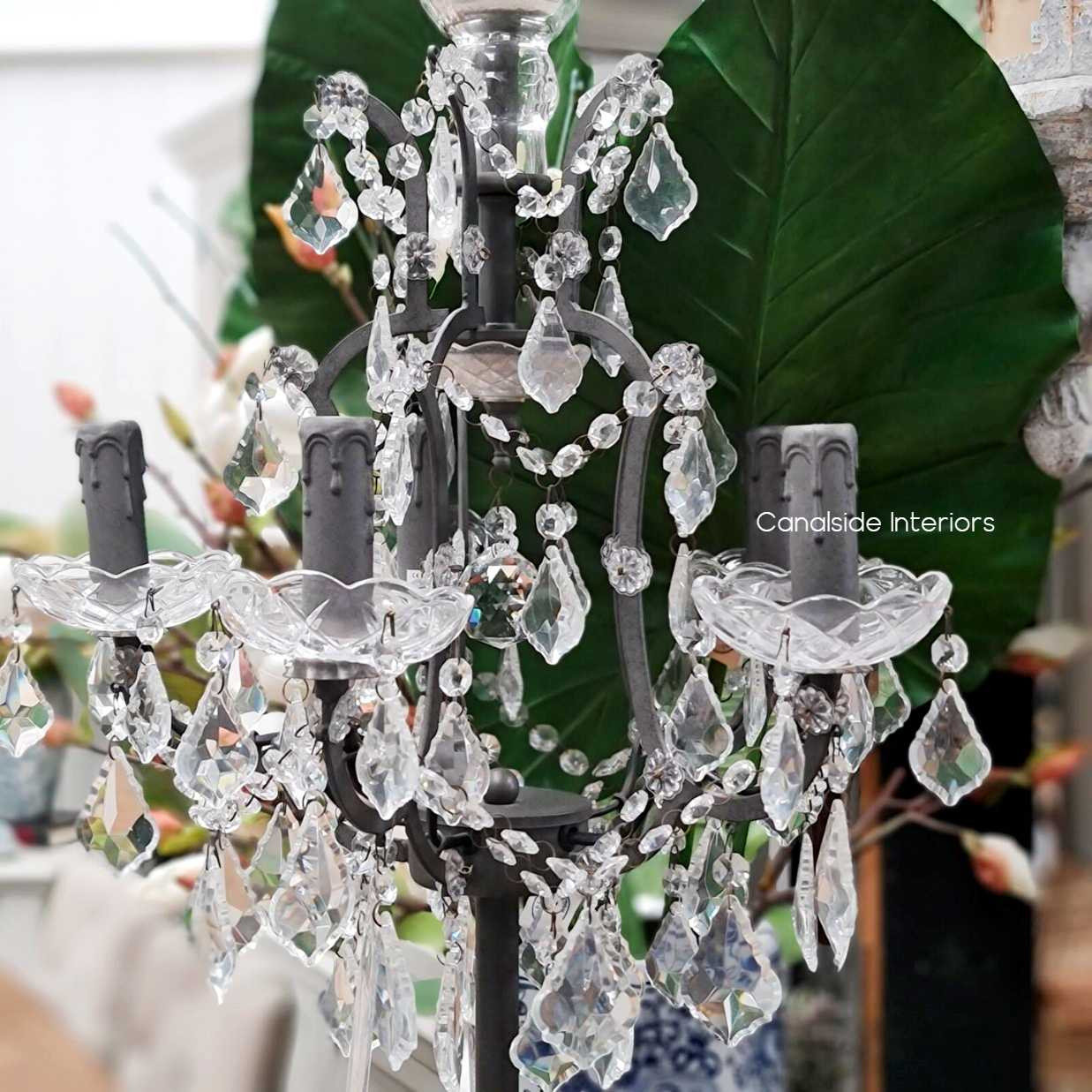 Florian Table Lamp Distr. Grey  LIGHTING, LIGHTING Lamps