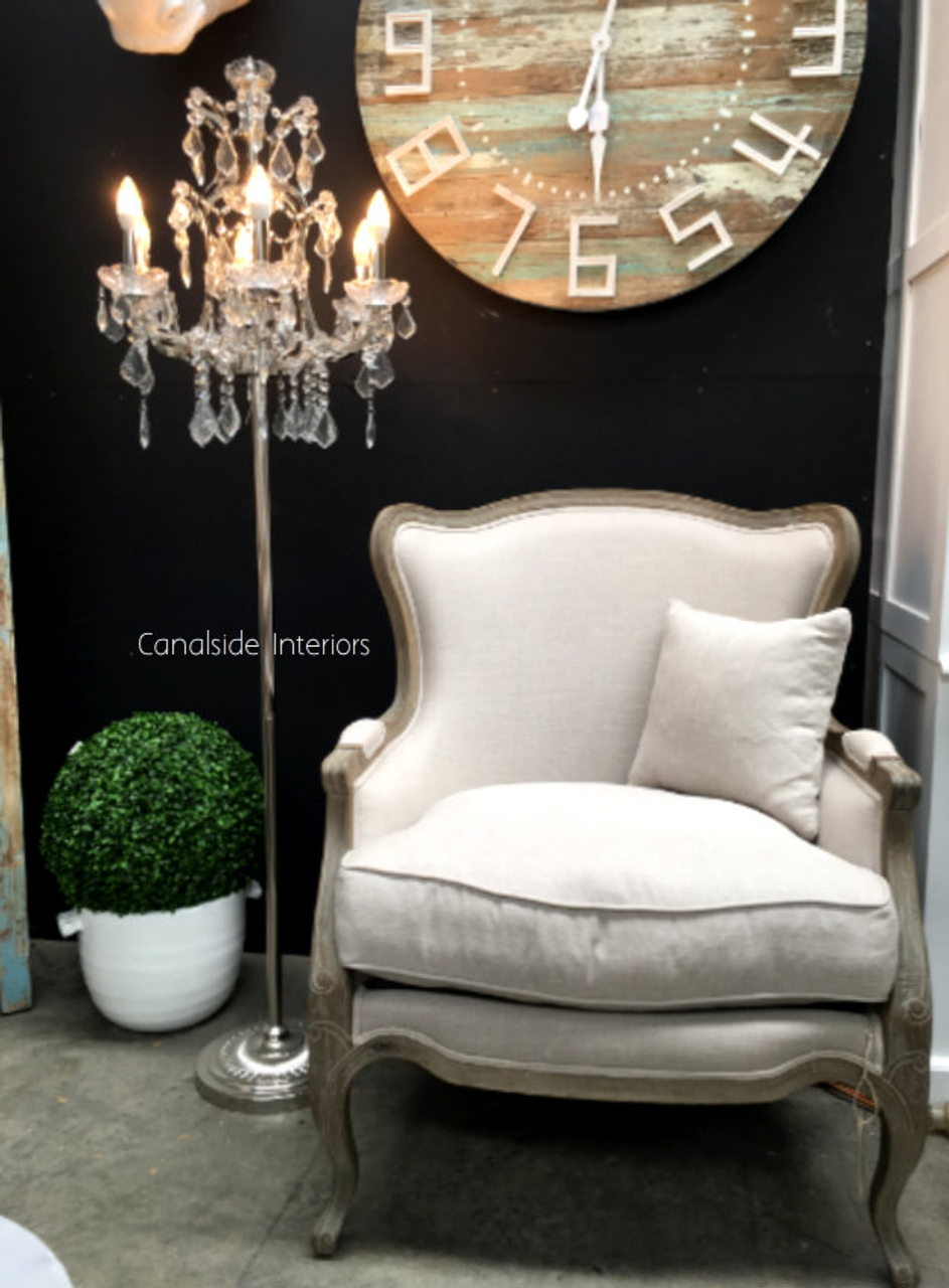 Add a touch of modern glam to your bedroom with the industrial yet timeless design of the Florian Silver Lamp