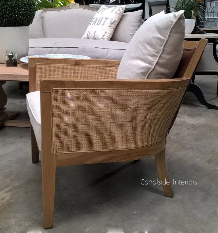 Colony Armchair Leather Rattan