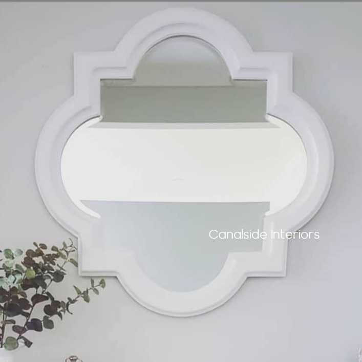 Cadence Mirror Distressed White 100cm MIRRORS