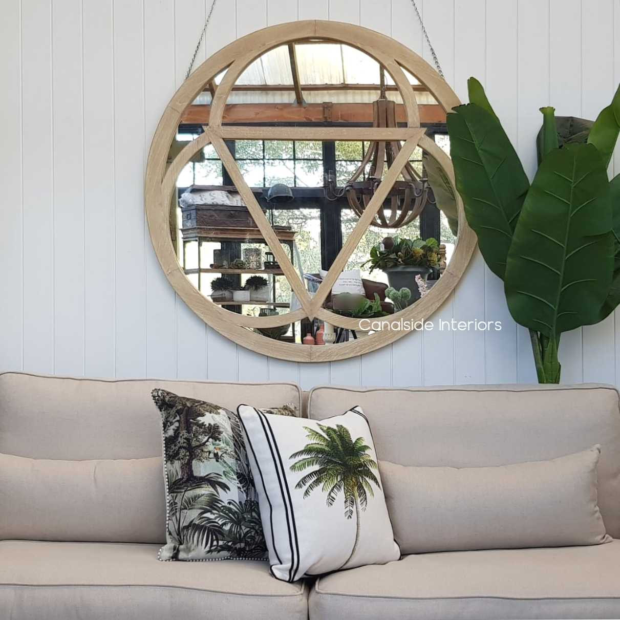 Evora Mirror Limewash 90cm  FRENCH  FURNITURE, HAMPTONS Style, PLANTATION Style, MIRRORS