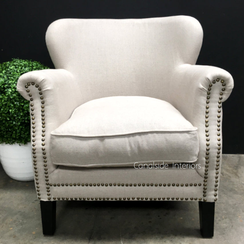 Scottie Occasional Armchair with Stud Detailing