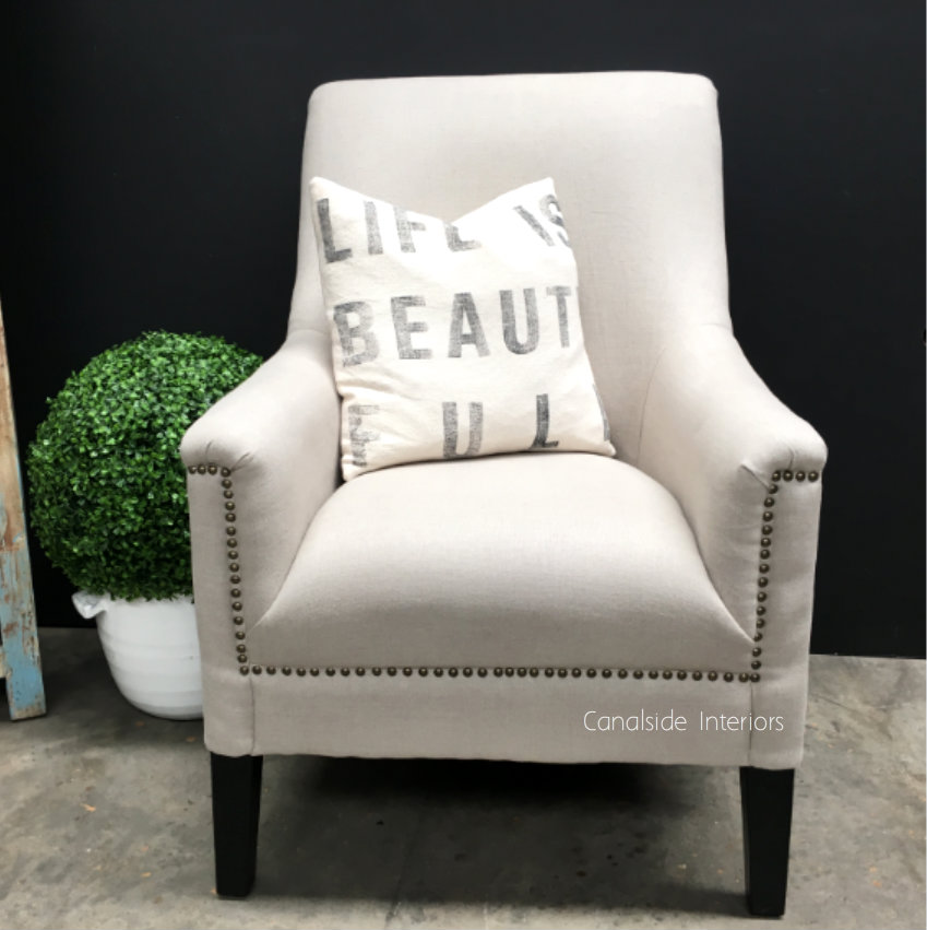 Specter Occasional Armchair with stud detailing