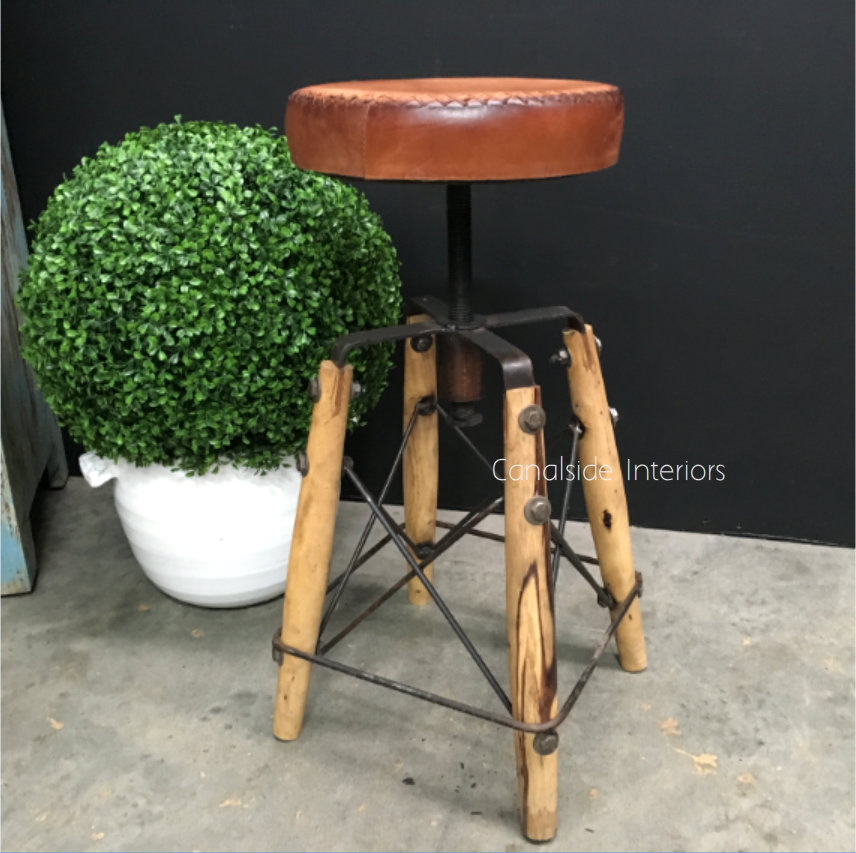 Crutch Adjustable Stool  INDUSTRIAL RUSTIC Style, CHAIRS, CAFE FURNITURE, CHAIRS Stools, CAFE FURNITURE Stools & Chairs