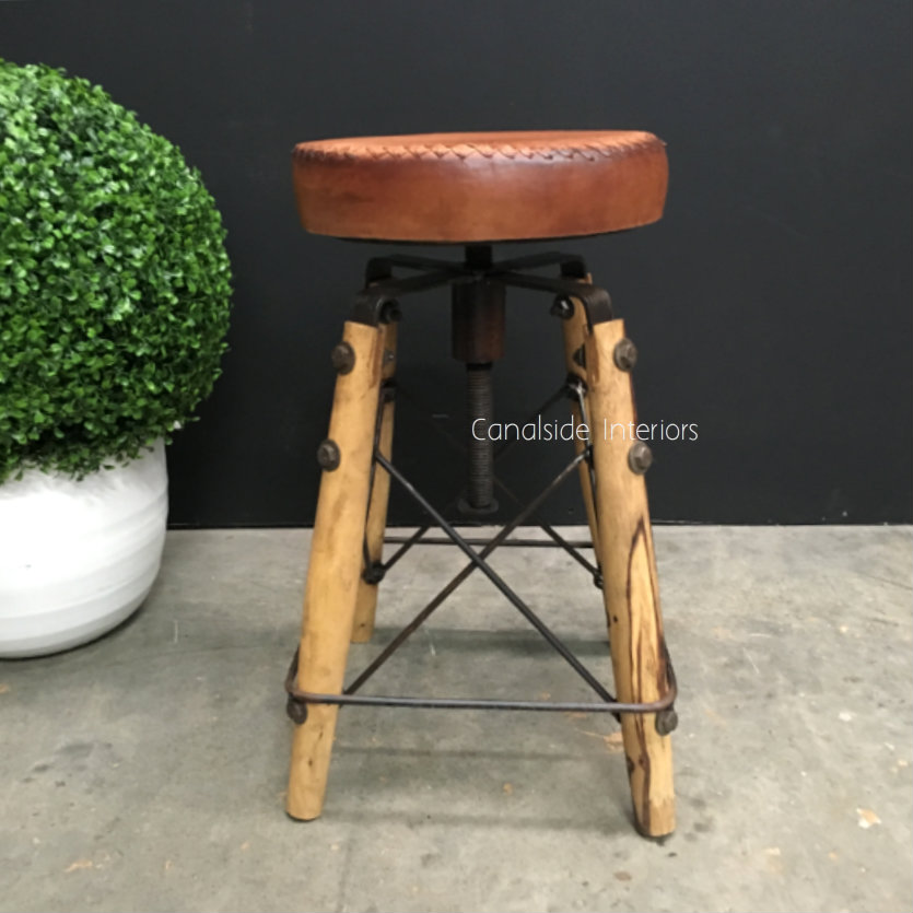 Crutch Adjustable Stool  INDUSTRIAL RUSTIC Style, CHAIRS, CAFE FURNITURE, CHAIRS Stools, CAFE FURNITURE Stools & Chairs