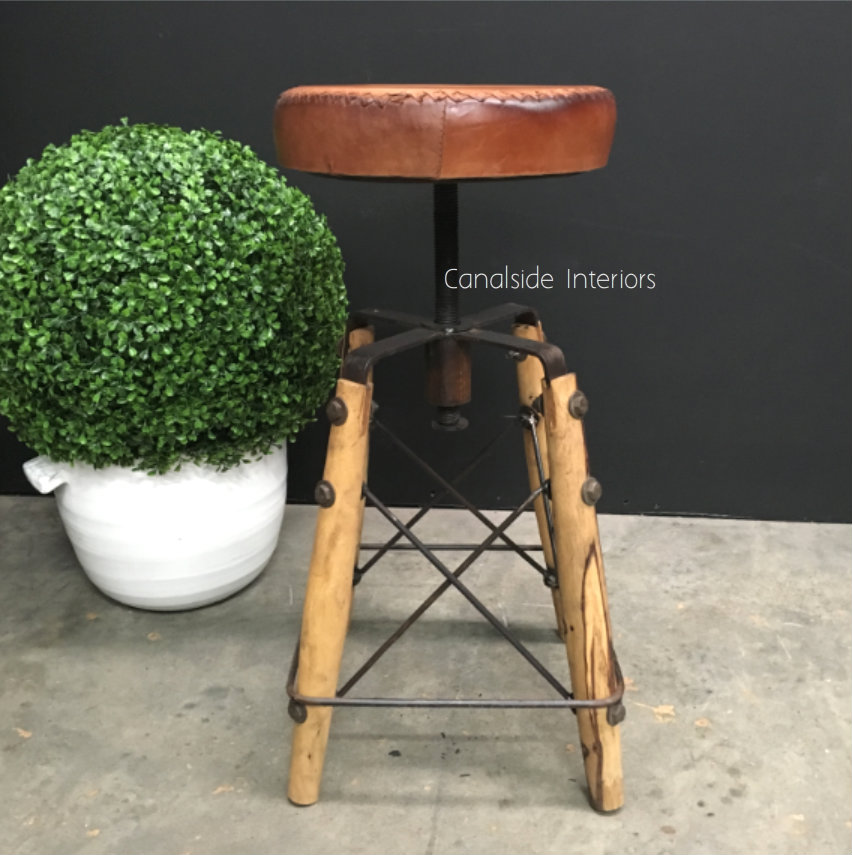 Crutch Adjustable Stool  INDUSTRIAL RUSTIC Style, CHAIRS, CAFE FURNITURE, CHAIRS Stools, CAFE FURNITURE Stools & Chairs