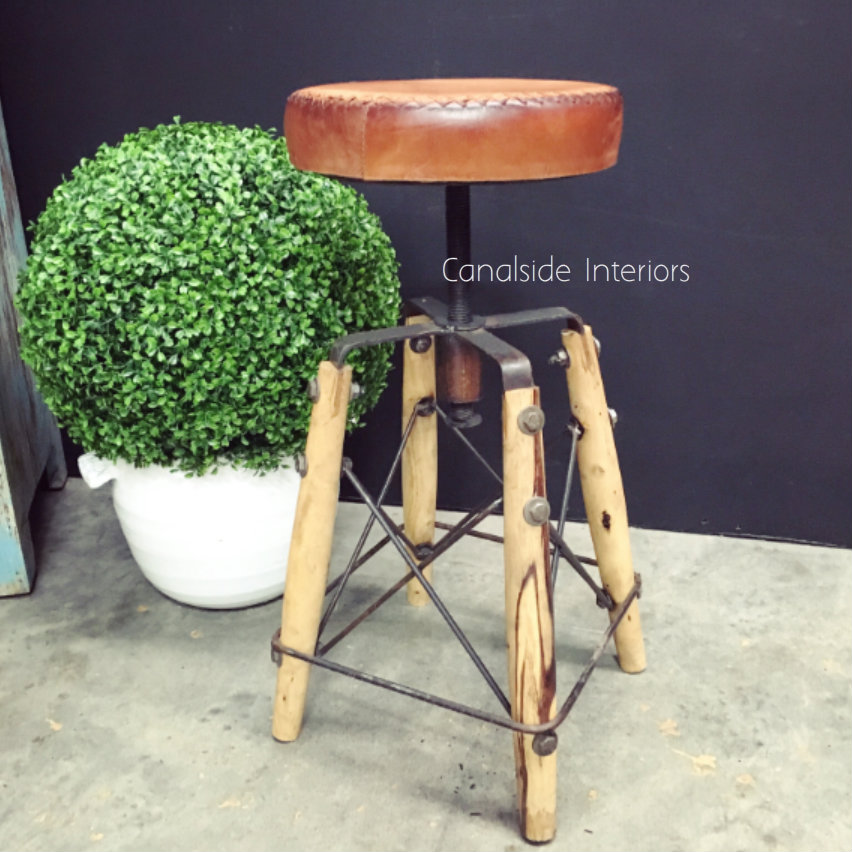 Crutch Adjustable Stool  INDUSTRIAL RUSTIC Style, CHAIRS, CAFE FURNITURE, CHAIRS Stools, CAFE FURNITURE Stools & Chairs