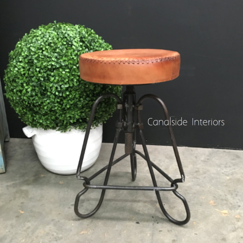 Catapult Adjustable Low Stool  INDUSTRIAL RUSTIC Style, CHAIRS, CAFE FURNITURE, CHAIRS Stools, CAFE FURNITURE Stools & Chairs