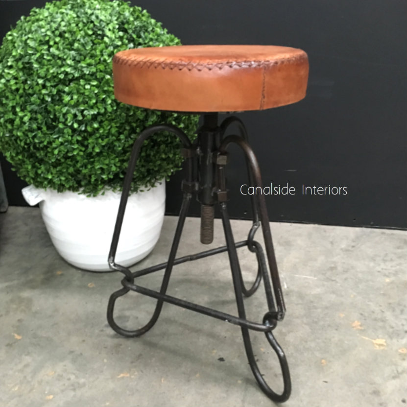 Catapult Adjustable Low Stool  INDUSTRIAL RUSTIC Style, CHAIRS, CAFE FURNITURE, CHAIRS Stools, CAFE FURNITURE Stools & Chairs
