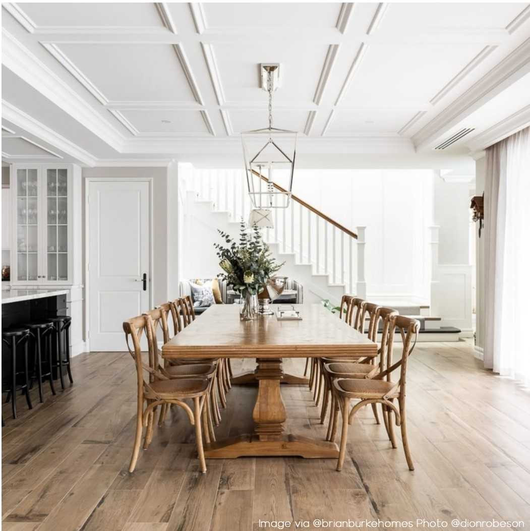 Natural French Oak Cross Back Chair, where Hamptons style meets modern durability for your dining space