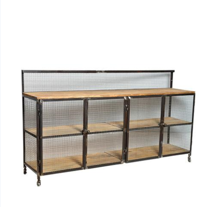 Lothbrok Mesh Industrial TV Unit Sideboard Large  INDUSTRIAL RUSTIC Style, CAFE FURNITURE, LIVING Room, LIVING TV Media & Storage, CAFE FURNITURE Storage, TABLES Sideboards & Buffets, STORAGE, STORAGE Sideboards & Buffets