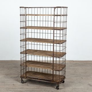 Caged Baker's Rack Rust