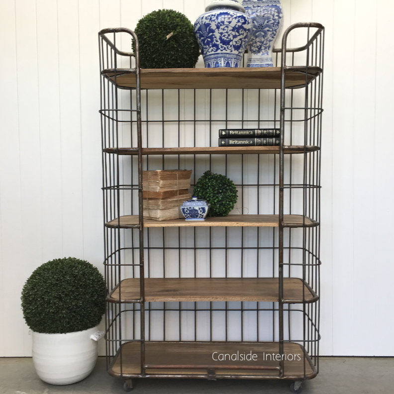 Caged Baker's Rack Rust