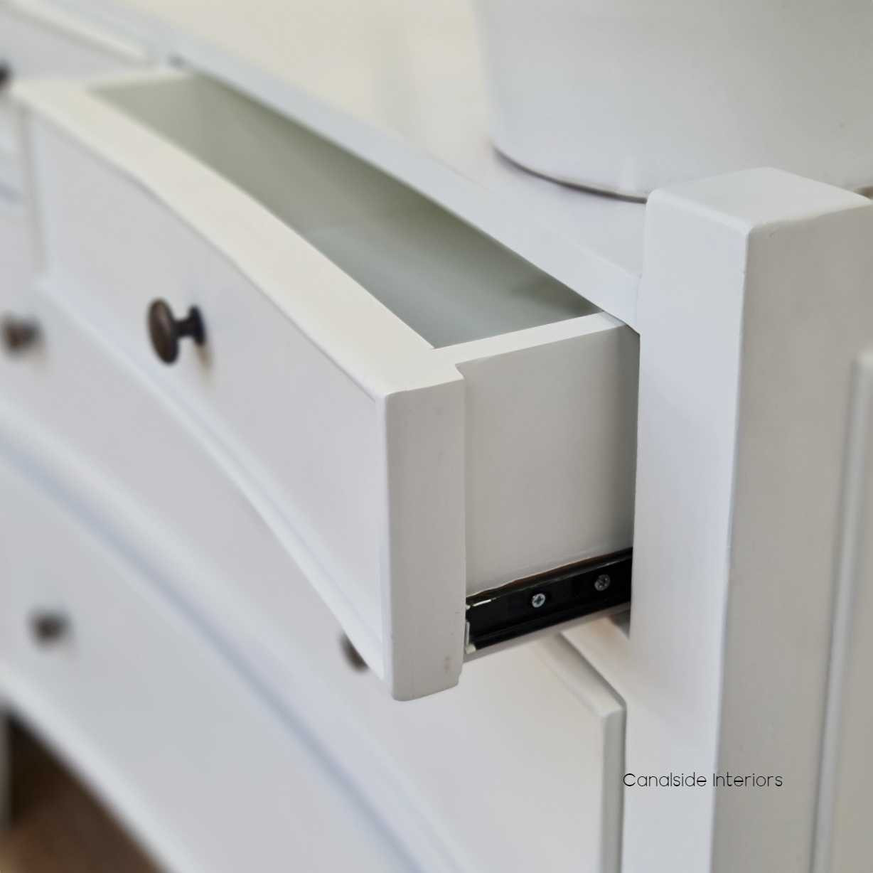 Arc 4 Drawer Chest - White - CLEARANCE SALE - Sold Out