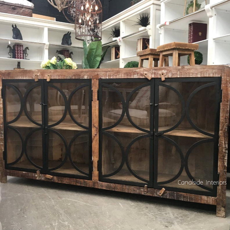 Mondrian II Glass Sideboard