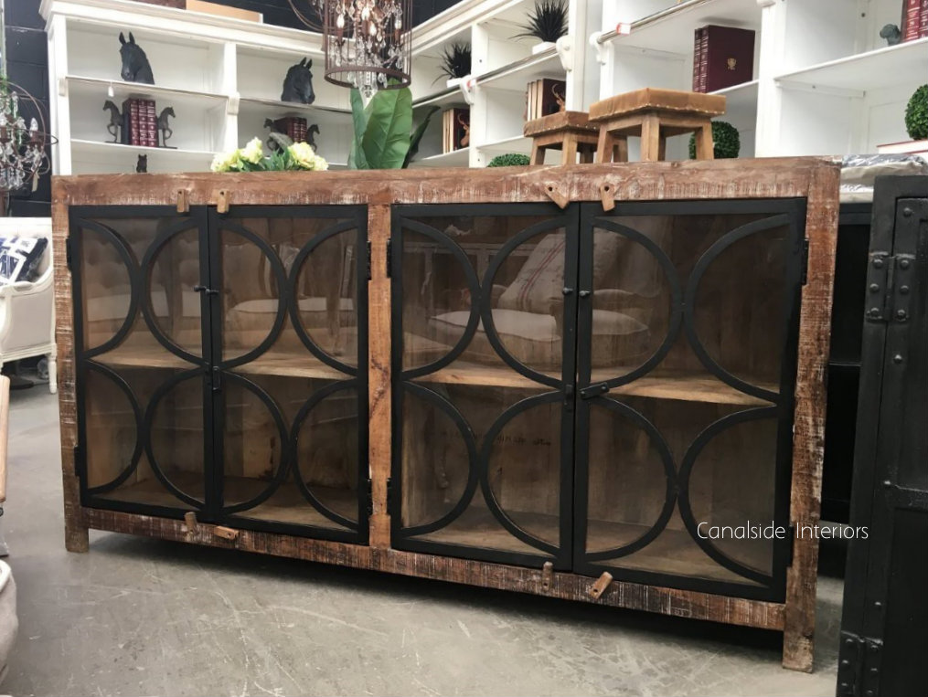 Mondrian II Glass Sideboard