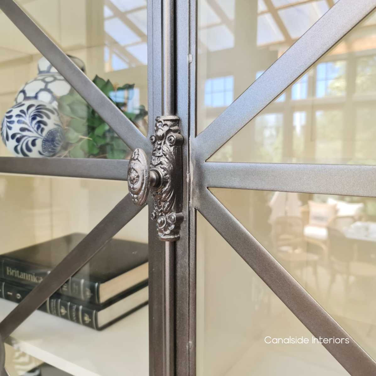 Pavilion Display Wall Unit Distressed Stone  FRENCH  FURNITURE, HAMPTONS Style, PLANTATION Style, LIVING Room, LIVING Cupboards & Bookcases, STORAGE, STORAGE Bookshelves & Cupboards