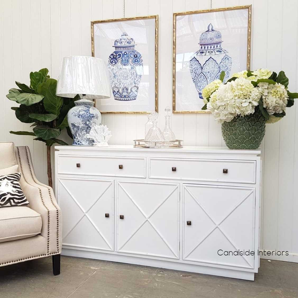 Beverly Buffet White  HAMPTONS Style, PLANTATION Style, LIVING Room, LIVING TV Media & Storage, TABLES Sideboards & Buffets, STORAGE, STORAGE Sideboards & Buffets, PLANTATION STYLE