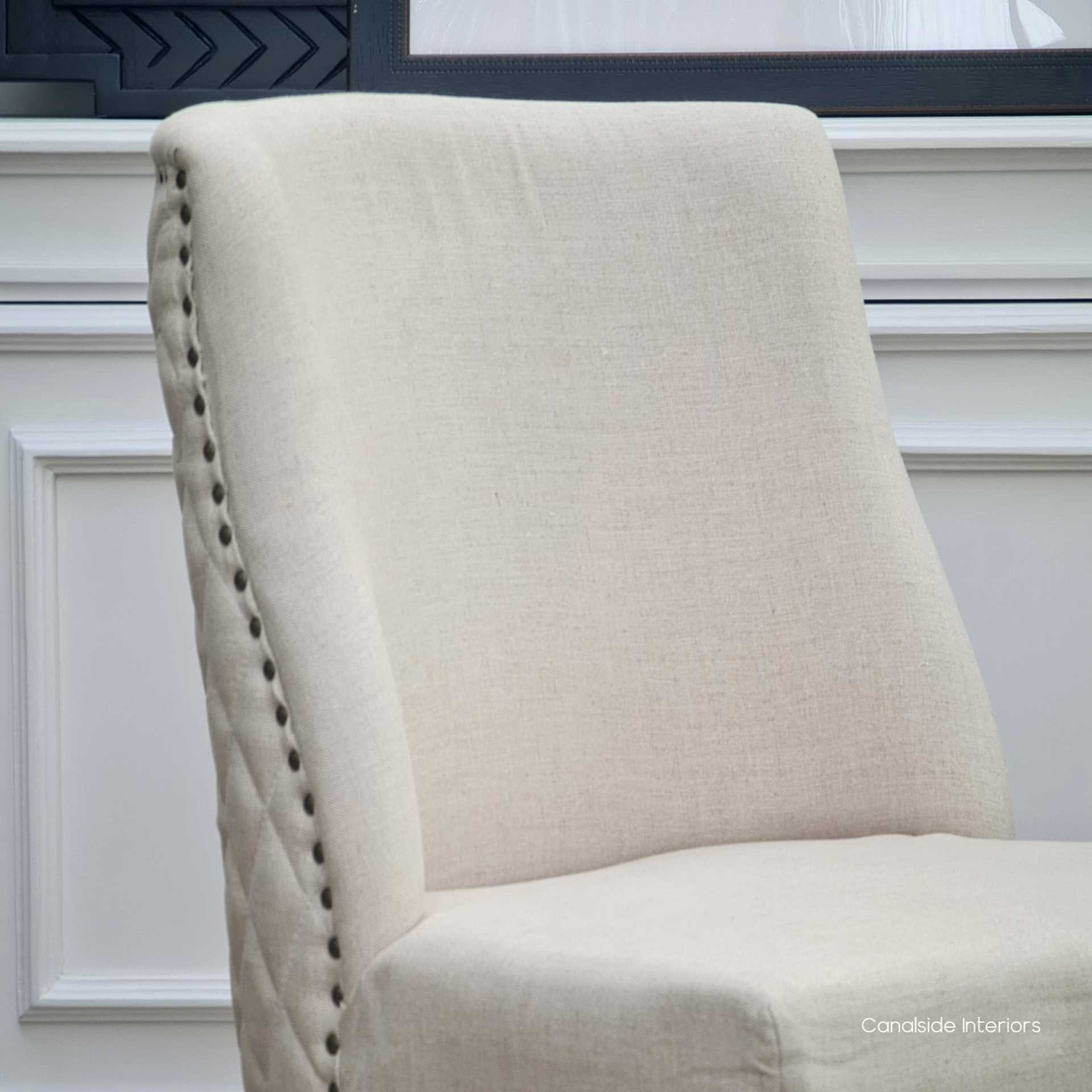 Bingley Dining Chair with Quilting Weathered Oak  INDUSTRIAL RUSTIC Style, CHAIRS, HAMPTONS Style, PLANTATION Style, CHAIRS Dining