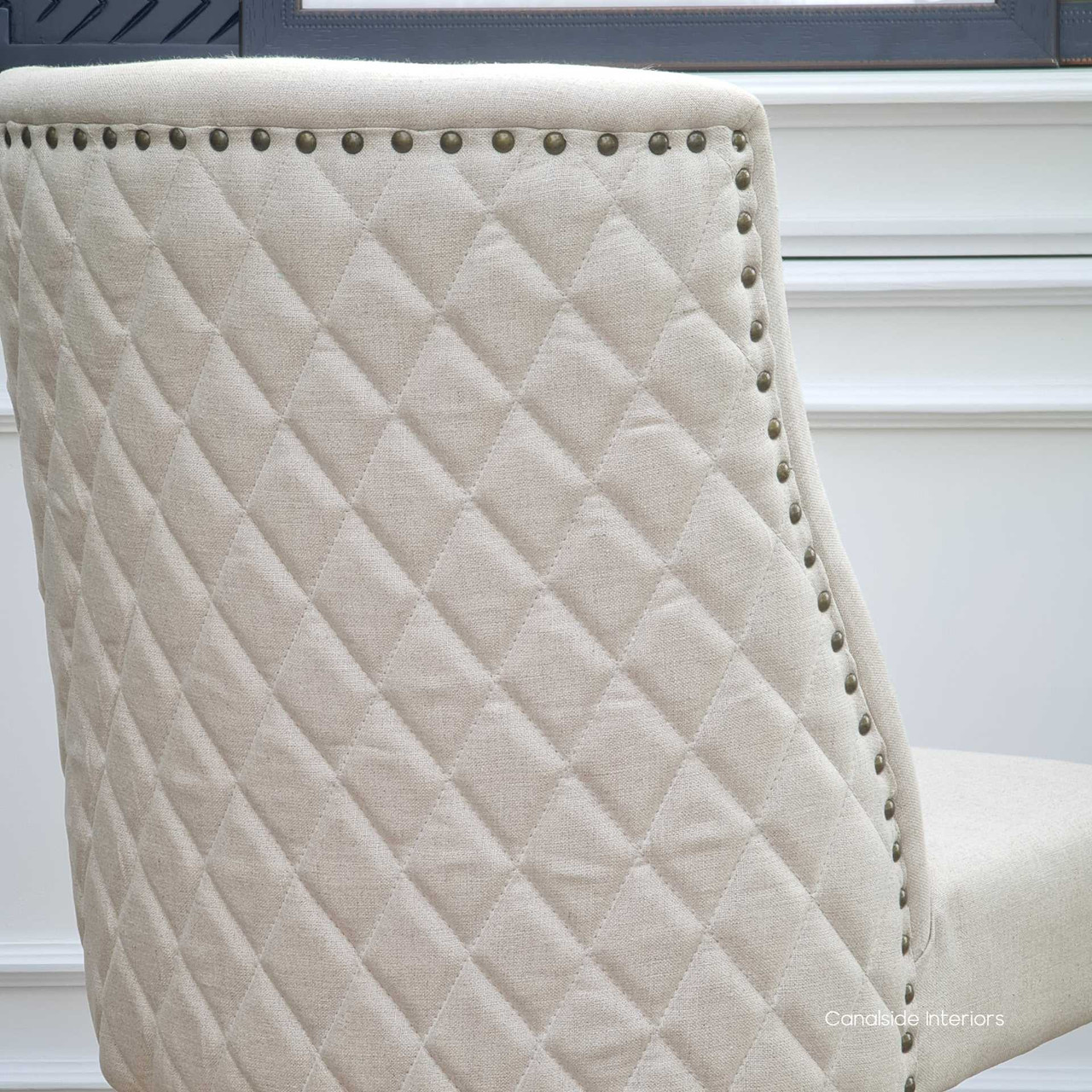 Bingley Dining Chair with Quilting Weathered Oak  INDUSTRIAL RUSTIC Style, CHAIRS, HAMPTONS Style, PLANTATION Style, CHAIRS Dining