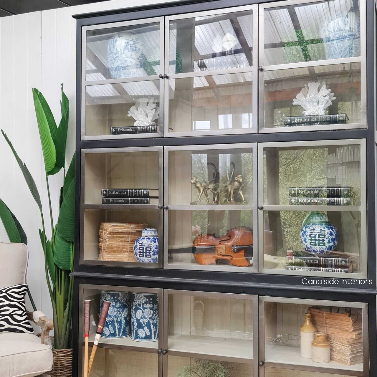 Perspective highlighting the unit's sturdy construction and the two-section design for easier access and installation.