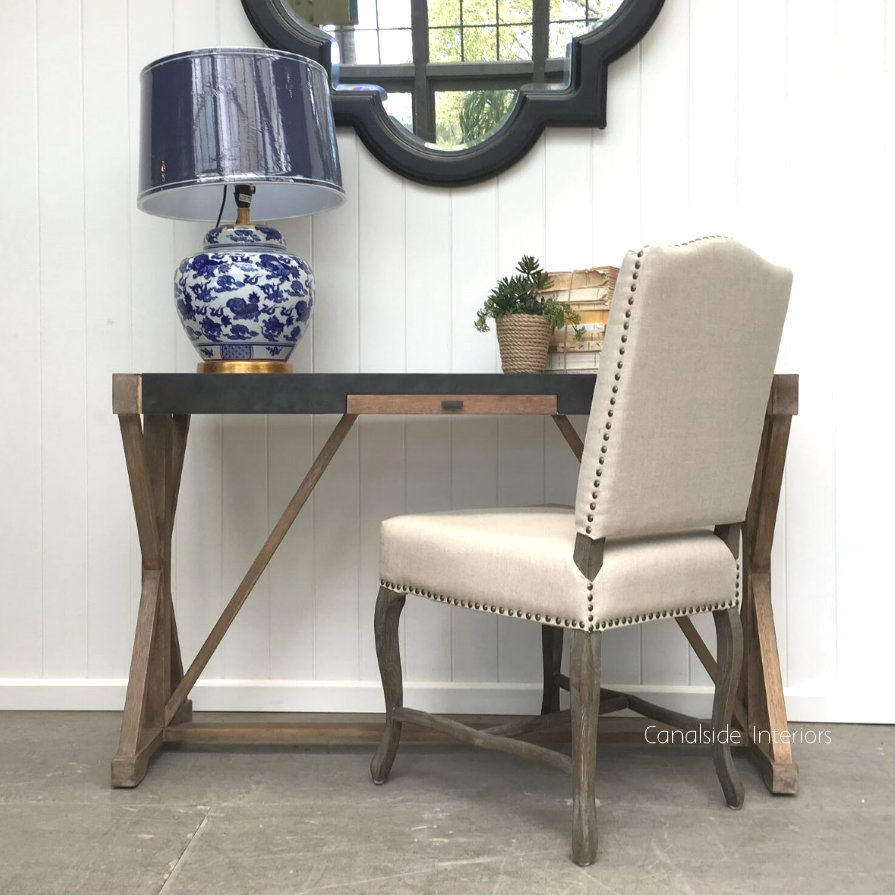 Loxley Desk Console  INDUSTRIAL RUSTIC Style, TABLES, HAMPTONS Style, PLANTATION Style, STORAGE Consoles & Desks, TABLES Sideboards & Buffets, STORAGE