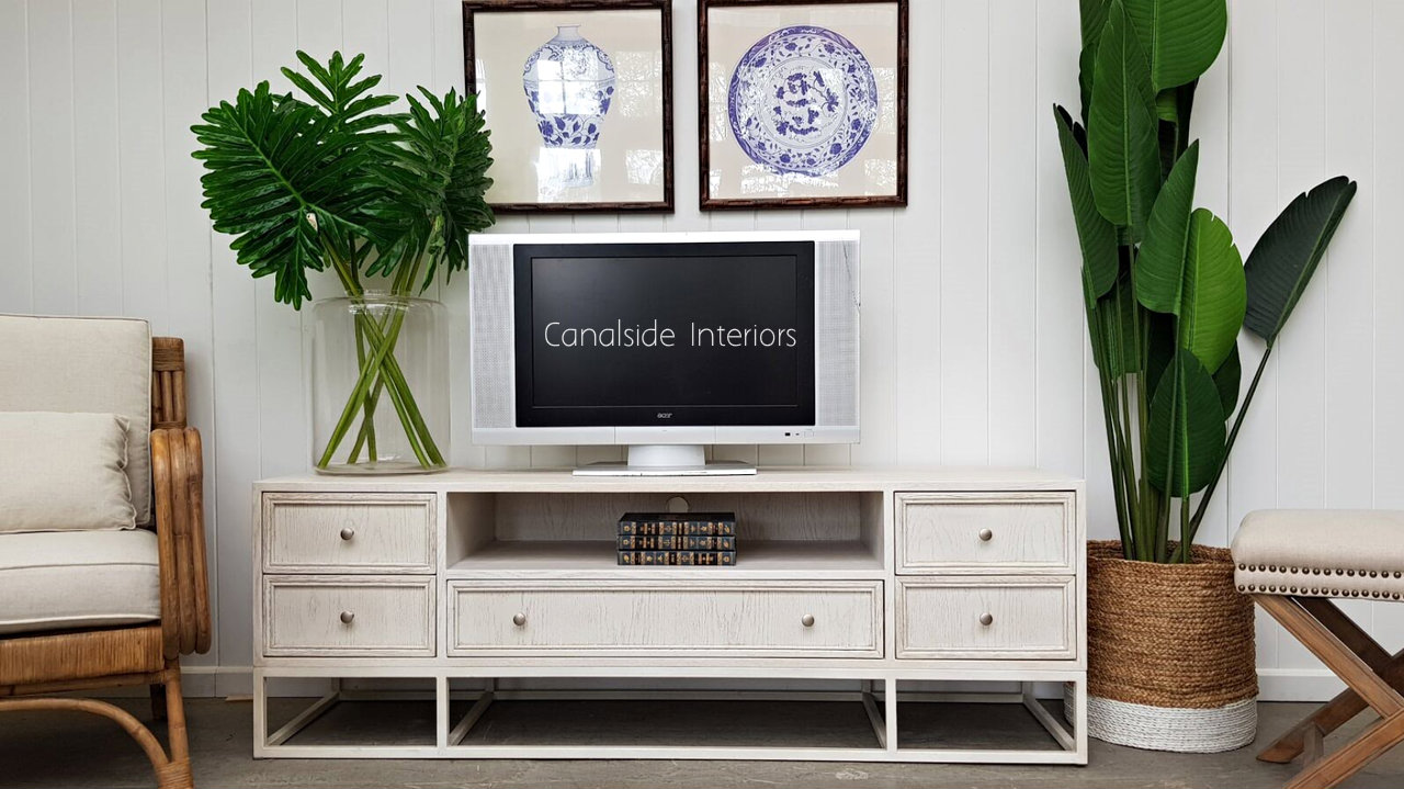 Cape Cod TV Unit Whitewash