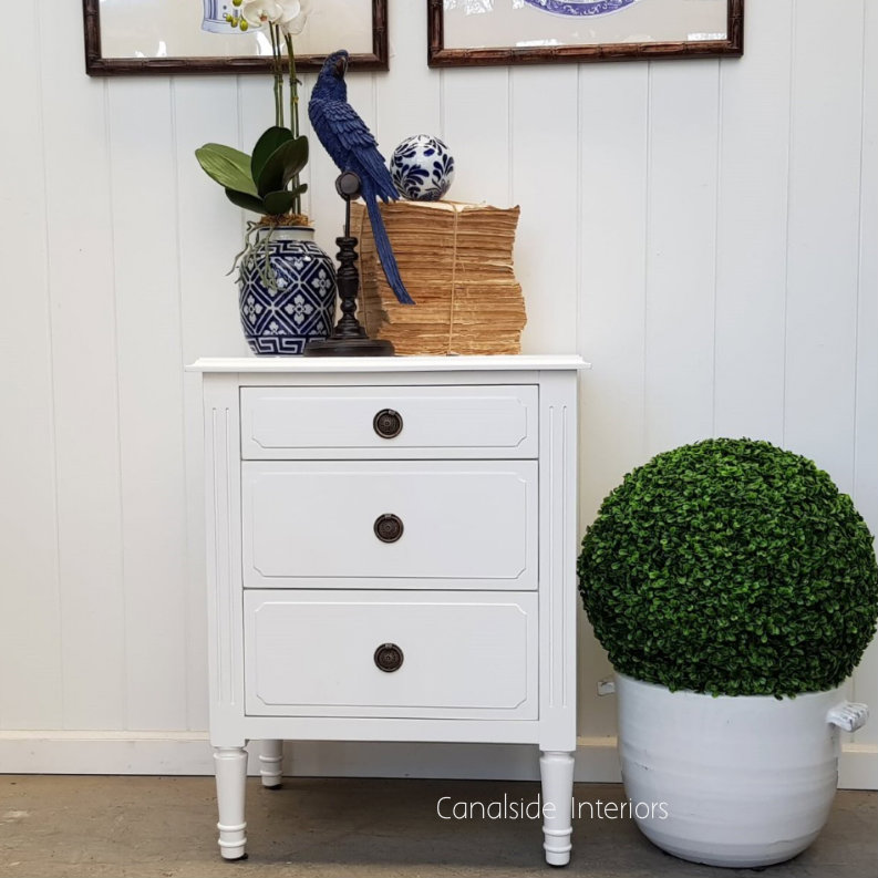 Mansfield Bedside White