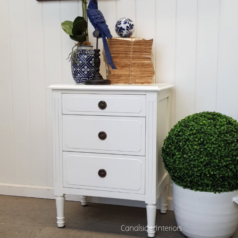 Mansfield Bedside White