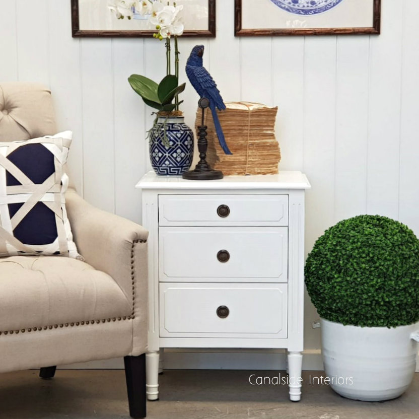 Mansfield Bedside White