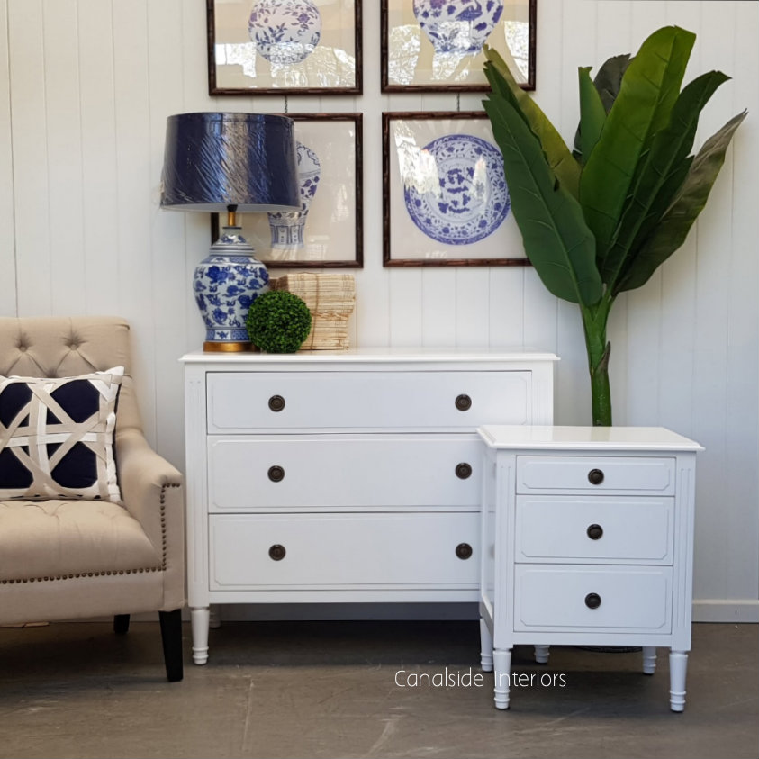 Mansfield Bedside White