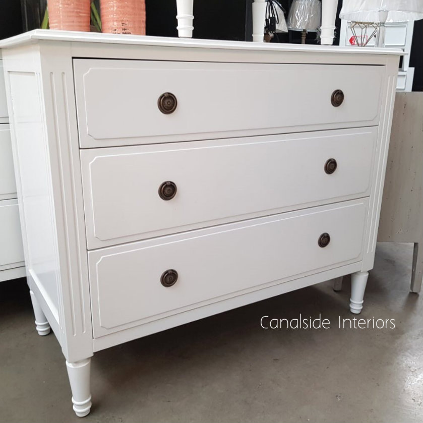 Mansfield Chest White FRENCH  FURNITURE, BEDROOM, BEDROOM Chests & Commodes