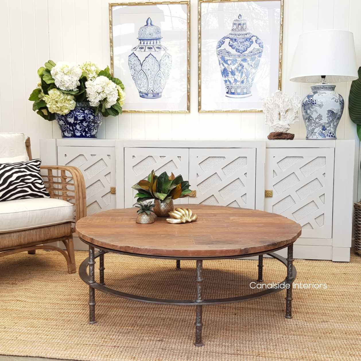 Hayden Street Round Coffee Table  INDUSTRIAL RUSTIC Style, TABLES, HAMPTONS Style, PLANTATION Style, TABLES Coffee Tables, LIVING Room, LIVING Coffee & Side Tables, PLANTATION STYLE