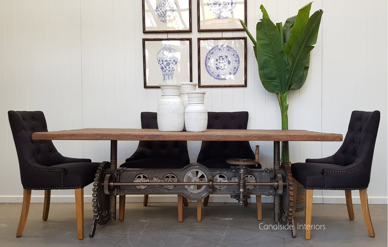 Cog Adjustable Dining to Bar Table