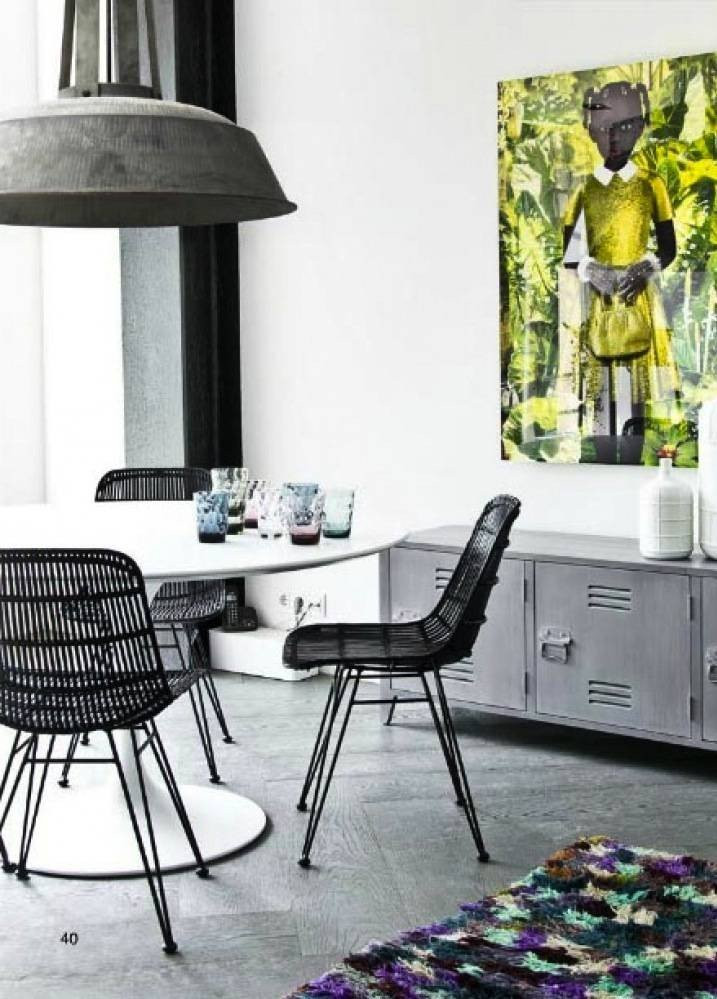 Rattan Dining Chair Black  CHAIRS, CHAIRS Dining, PLANTATION STYLE