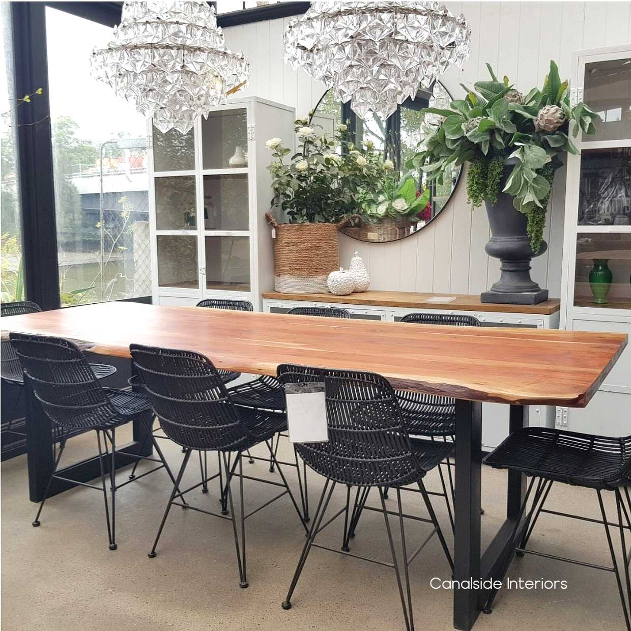 Rattan Dining Chair Black  CHAIRS, CHAIRS Dining, PLANTATION STYLE