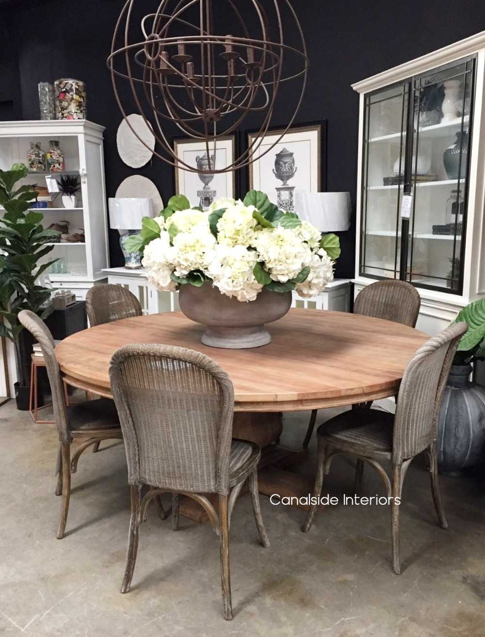 The table set in a Hamptons-style dining room, demonstrating its versatility and harmonious fit within various decor themes
