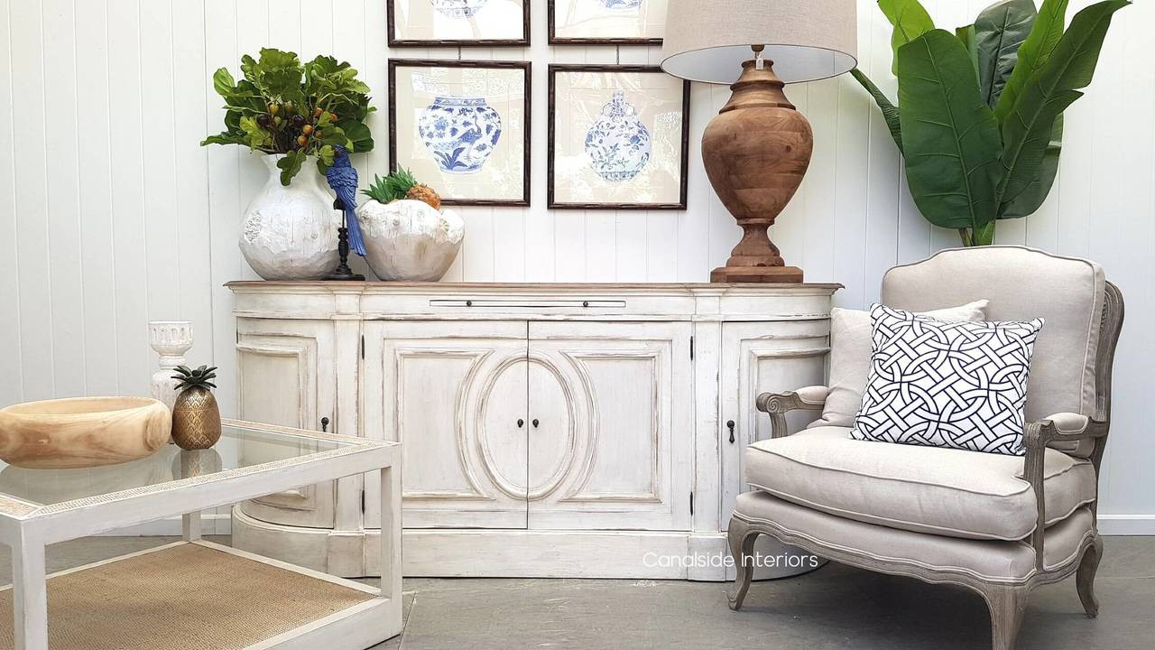 Paired with comfortable seating, the Bastian Sideboard invites relaxation and elegance into your lounge room, providing a chic backdrop for intimate gathering