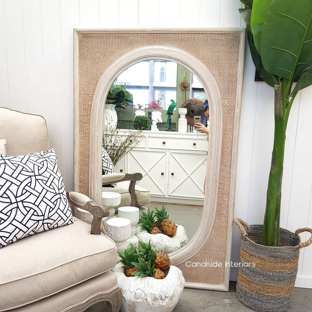 Brielle Ovalis Rattan Mirror HAMPTONS Style, PLANTATION Style, MIRRORS, PLANTATION STYLE