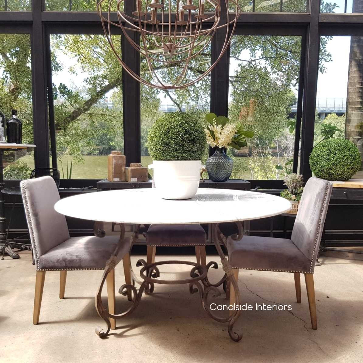 Mahone Bay Velvet Dining Chairs Grey  CHAIRS, CHAIRS Dining