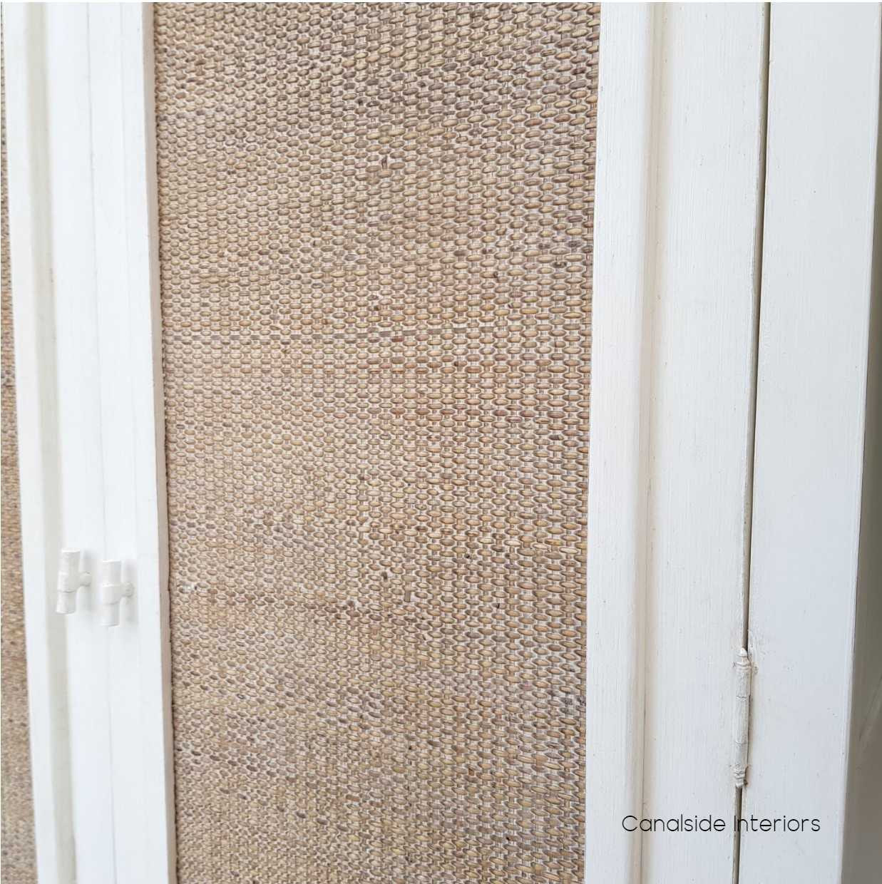Tweed Hill Rattan Wardrobe Distressed White  BEDROOM, BEDROOM Wardrobes & Armoires, STORAGE, STORAGE Bookshelves & Cupboards, PLANTATION STYLE